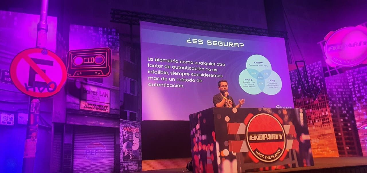Charla en EkoParty 2024 - ¿Es segura la biometría?